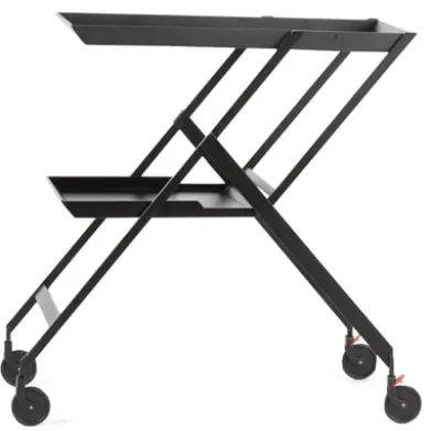 Arbeits- und Serviertisch Plico, rollbar