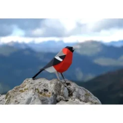 3D Papiermodell Vögel