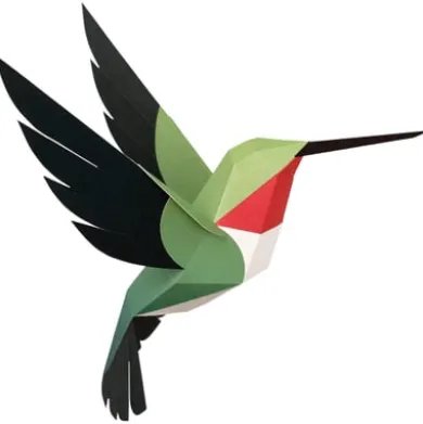 3D Papiermodell Vögel