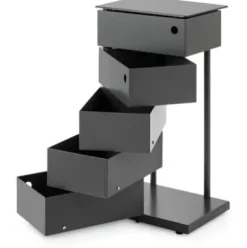 Drehladen-Container Stahlblech 5-fach anthrazit