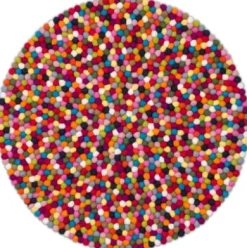 Filzkugelteppich