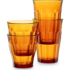 Französisches Bistroglas Amber