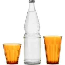Französisches Bistroglas Amber