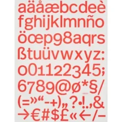 Geschenkpapier p98a Typo Real