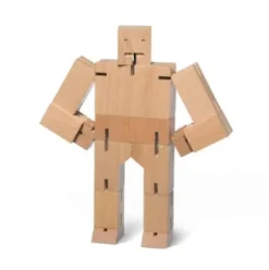 Holzfigur Cubebot