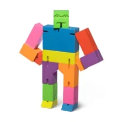 Holzfigur Cubebot