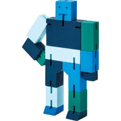 Holzfigur Cubebot