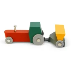 Holztraktor mit Anhängern