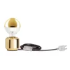 LED-Kopfspiegellampe Globe, Messing