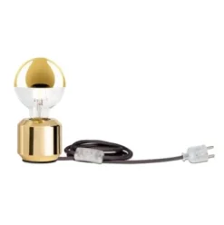 LED-Kopfspiegellampe Globe, Messing