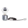 LED-Kopfspiegellampe Globe, Chrom