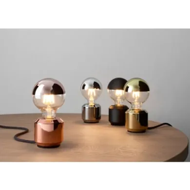 LED-Kopfspiegellampe Globe, Schwarz