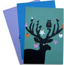 Postkarten-Set Tierische Weihnachten